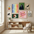 Out of Vase Blooms 8 Poster by Shatha Al Dafai in Modern Curation gallery wall