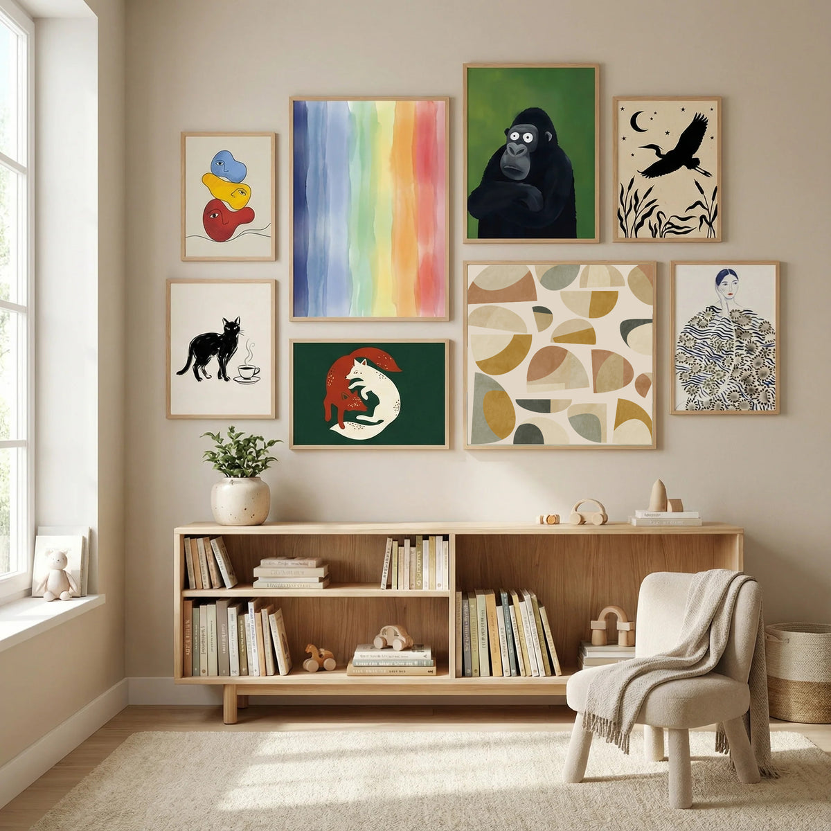 Pattern3 Mid Earth 1 Kopie Poster by Ana Rut Bre in Modern Curation gallery wall