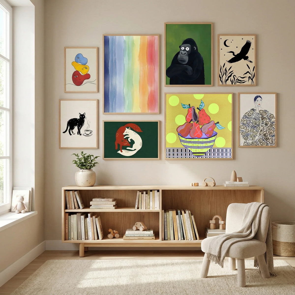 Pears and Tears Poster by David Galan in Modern Curation gallery wall