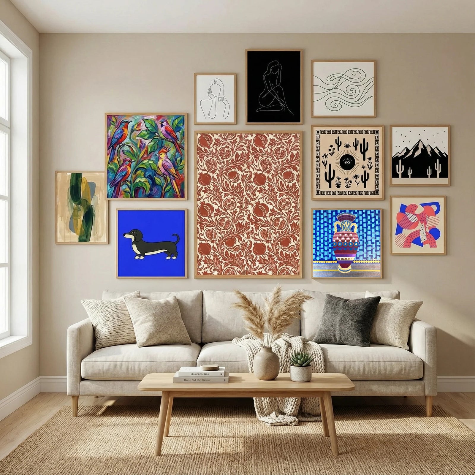 Greek Vase Poster by David Galan in Nordic Simplicity gallery wall