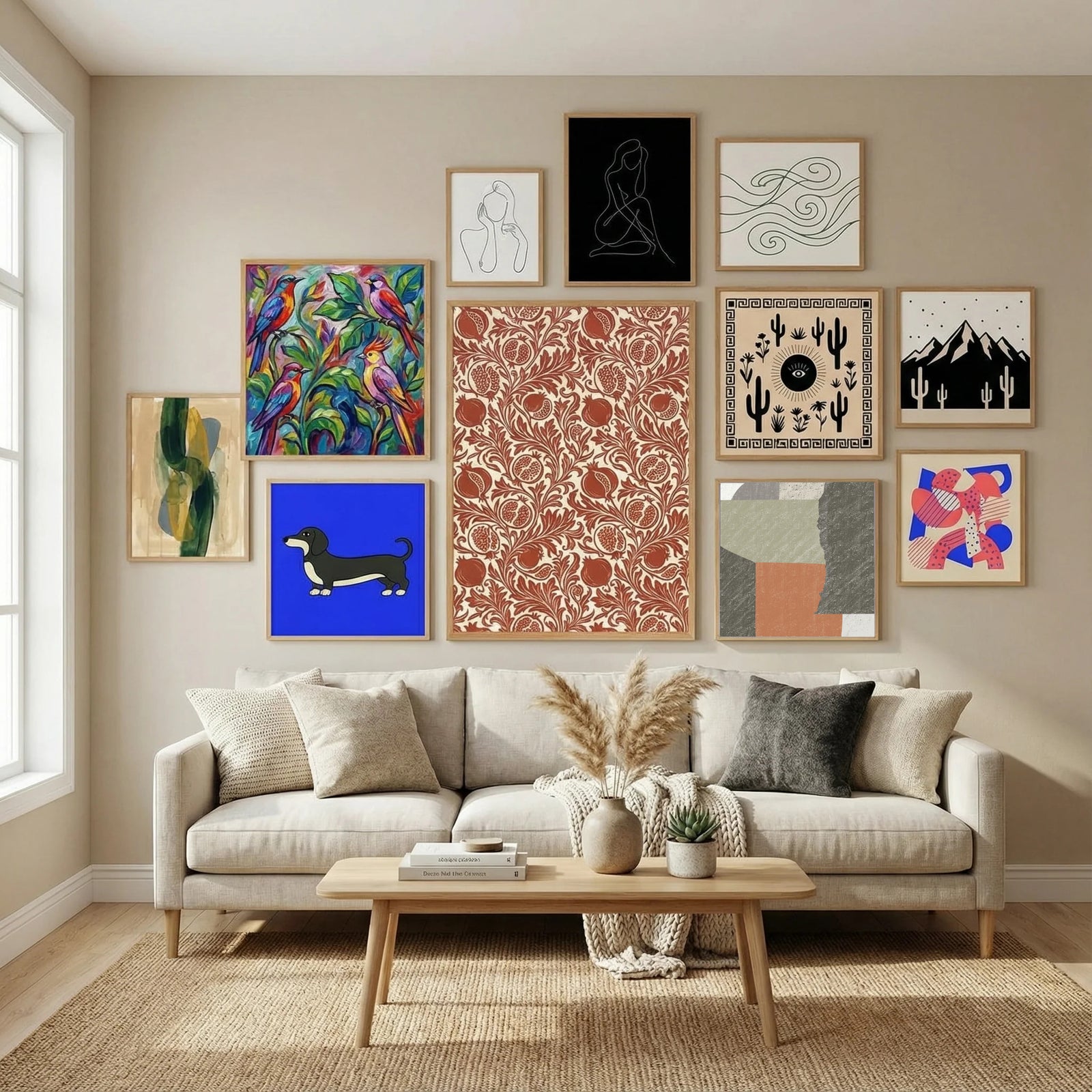 Rough Paper Cut Out Poster by Little Dean in Nordic Simplicity gallery wall