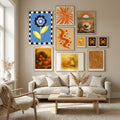 Abstract Composition No. 24 Poster by Elena Ristova in Nordic Tranquility gallery wall