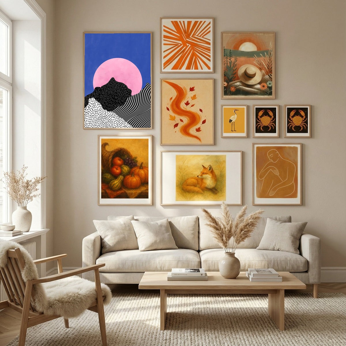 Abstract Composition No. 43 Poster by Elena Ristova in Nordic Tranquility gallery wall