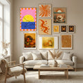 Abstract Composition No. 47 Poster by Elena Ristova in Nordic Tranquility gallery wall
