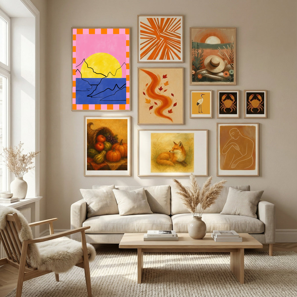 Abstract Composition No. 47 Poster by Elena Ristova in Nordic Tranquility gallery wall