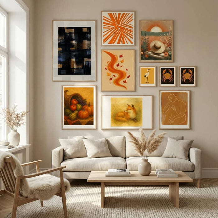 Abstract Brush Strokes 128X Poster – Poster und Kunstdruck