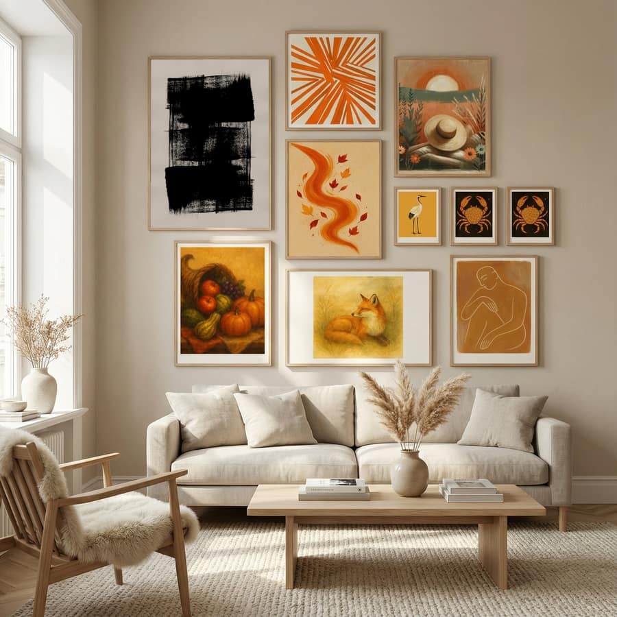 Abstract Brush Strokes 180Y Poster – Poster und Kunstdruck