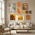 Abstract Calligraphy Poster by Little Dean in Nordic Tranquility gallery wall