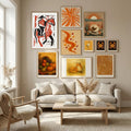 Abstract Horse Rider Poster by Andreas Magnusson in Nordic Tranquility gallery wall