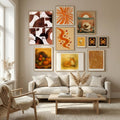 Abstract Rust & Form Poster by cartissi in Nordic Tranquility gallery wall
