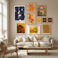 Abstract Stripe Minimal Collage 28 Poster by Little Dean in Nordic Tranquility gallery wall