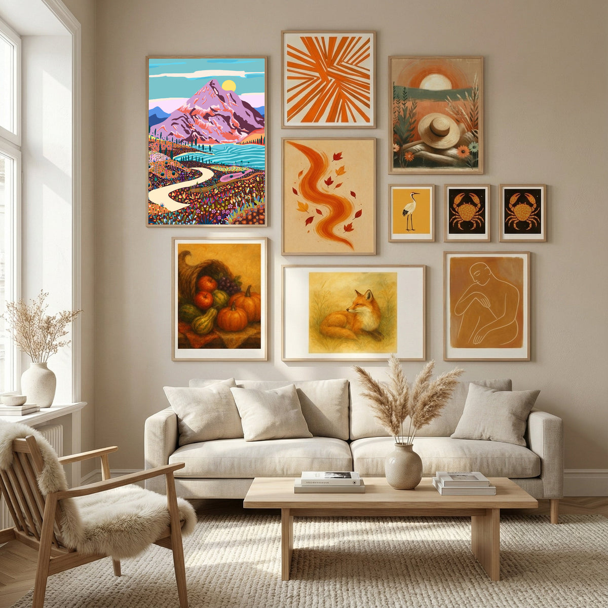 Alice In Wonder Valley Poster by Uma Gokhale in Nordic Tranquility gallery wall