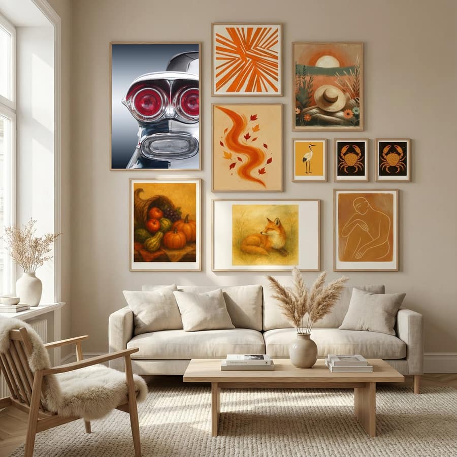 American classic car Bonneville 1958 Convertible Poster by Beate Gube in Nordic Tranquility gallery wall