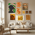 Anonymous Portrait In Green Spiral Poster – poster and art print