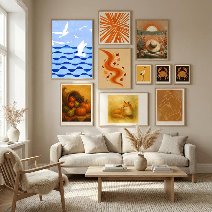 Poster Birds Over the Sea Clean Scan – poster e stampa artistica