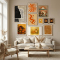 Black Abstract Mosaic Composition Poster – poster and art print