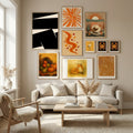 Black Plain Abstract Poster by Little Dean in Nordic Tranquility gallery wall