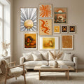Black gold mid sun Poster – poster and art print
