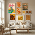 Blooming Diamonds Poster by Sara Coulter in Nordic Tranquility gallery wall