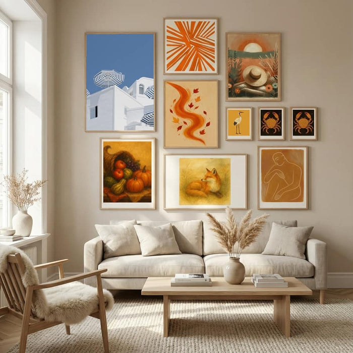 Plakat Blue and white – plakat i druk artystyczny