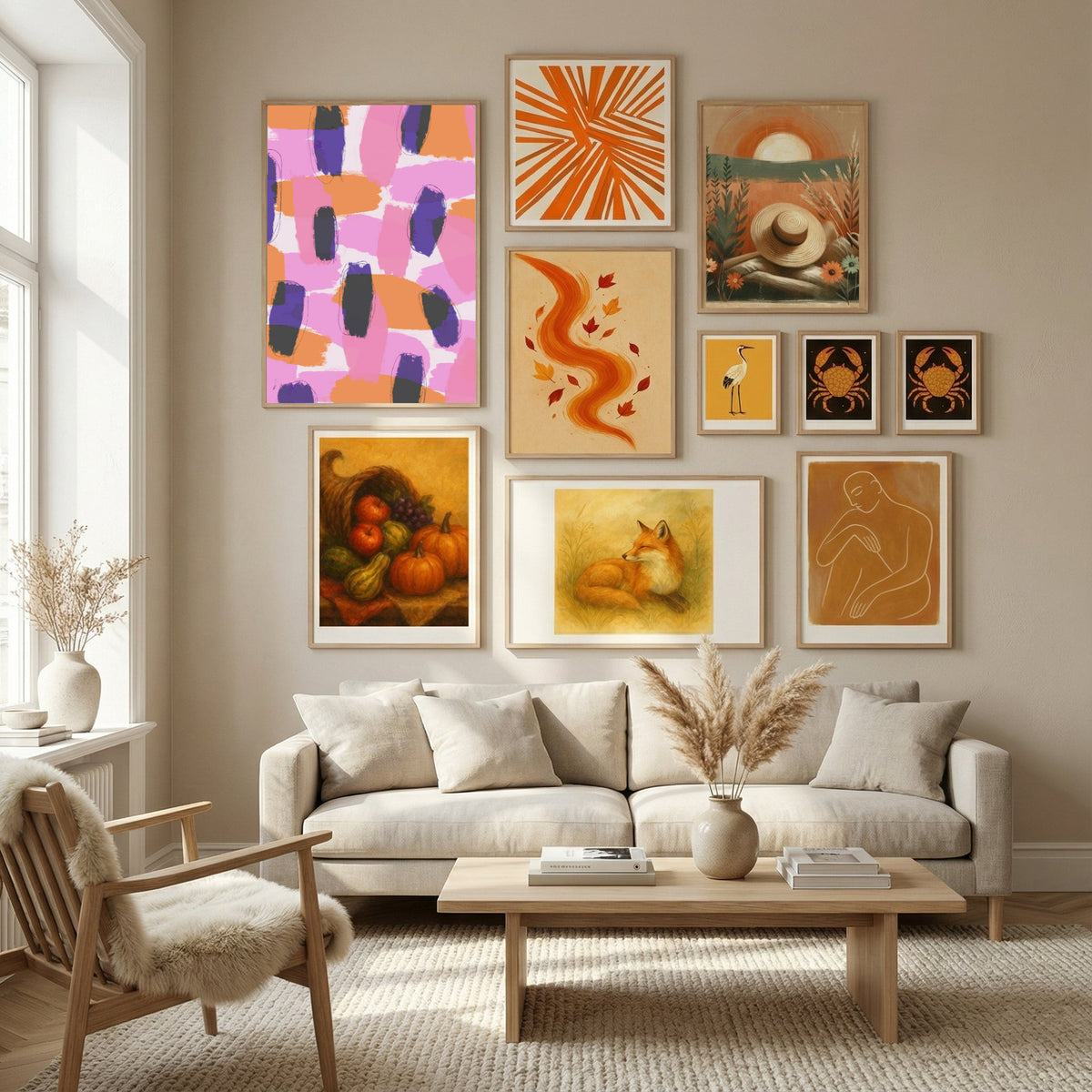 Bold Color Strokes Poster by Treechild in Nordic Tranquility gallery wall