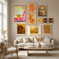 Bouquet of Gladiolus, Tamara Jare, oil on canvas Poster by Tamara Jare in Nordic Tranquility gallery wall