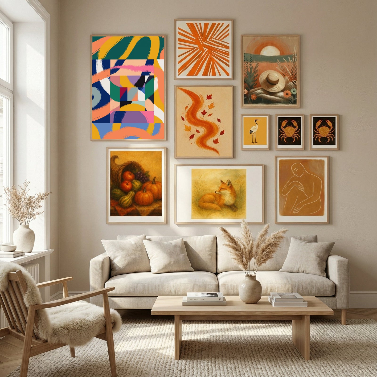 Boxes of Ribbons Poster by Little Dean in Nordic Tranquility gallery wall