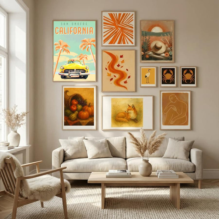 California Surf Poster by The Whiskey Ginger in Nordic Tranquility gallery wall