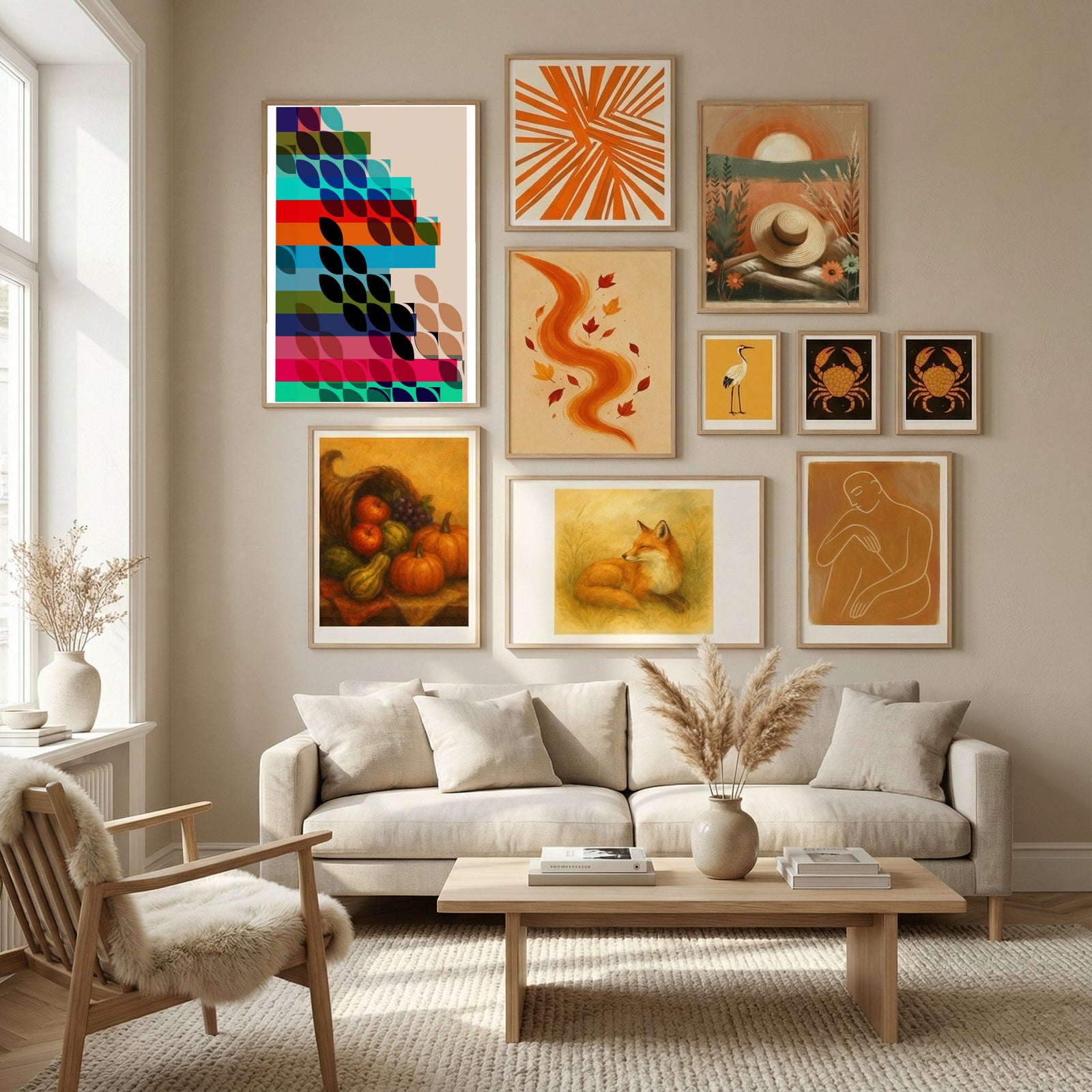 Cascading Petals Poster by cartissi in Nordic Tranquility gallery wall