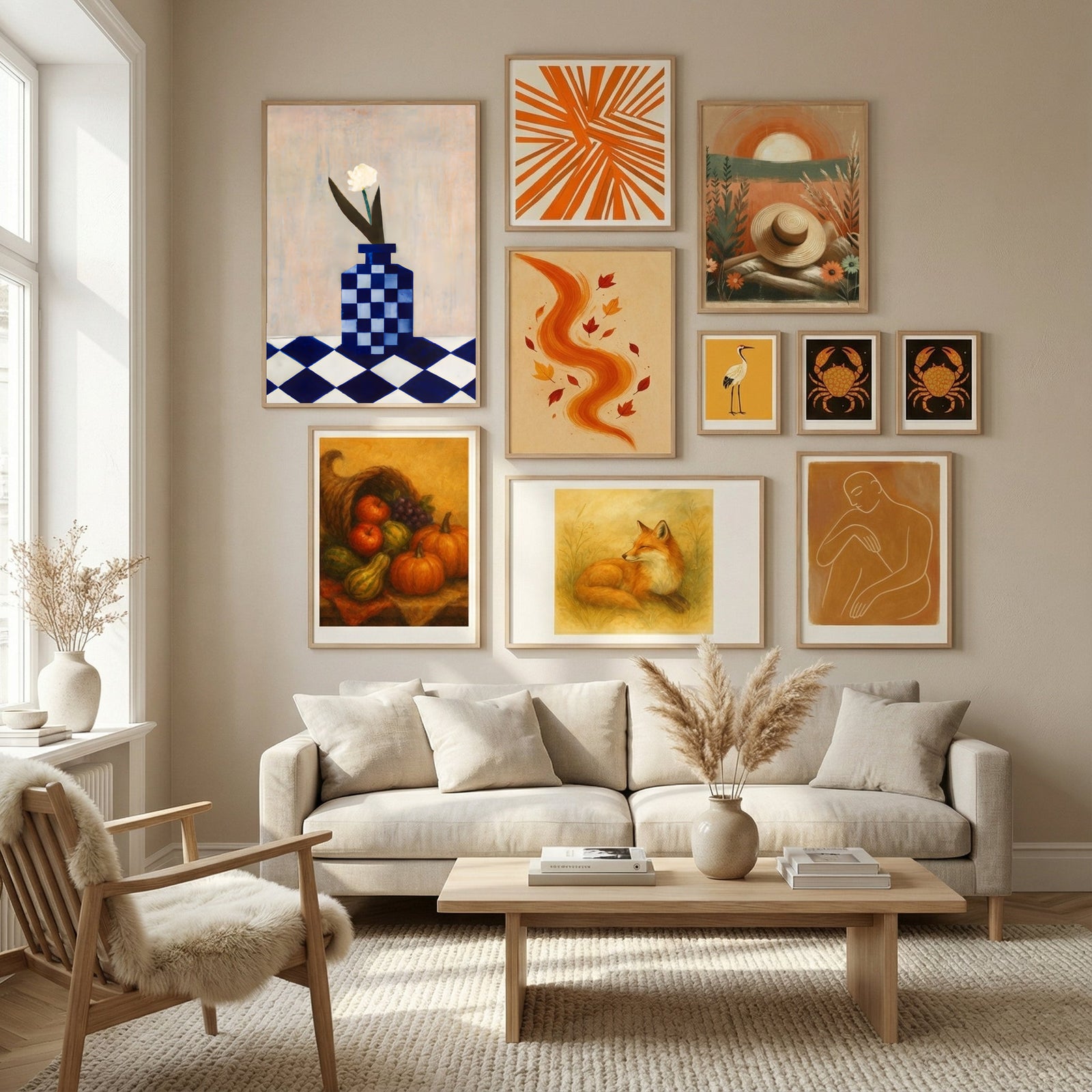 Check the Vase Poster by Merel Takken in Nordic Tranquility gallery wall