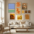Checkered Rothko Inspiration Poster by Little Dean in Nordic Tranquility gallery wall