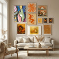 Colorful Abstract Bum Poster by Little Dean in Nordic Tranquility gallery wall