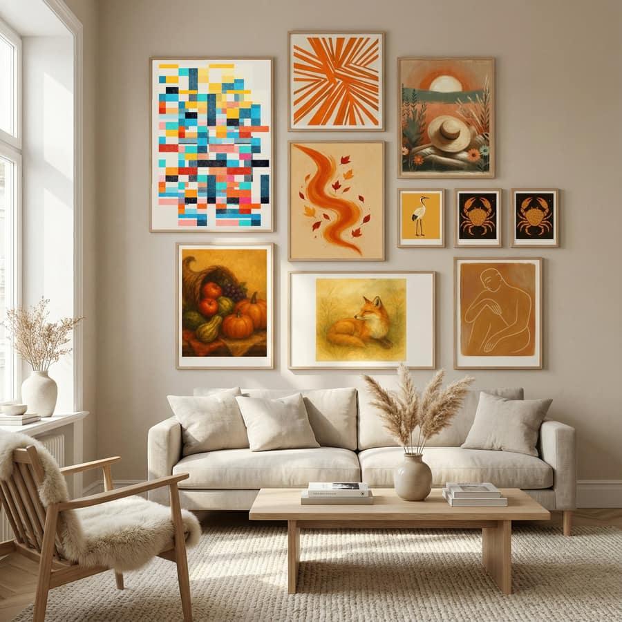 Colorful Pattern Poster by The Miuus Studio in Nordic Tranquility gallery wall
