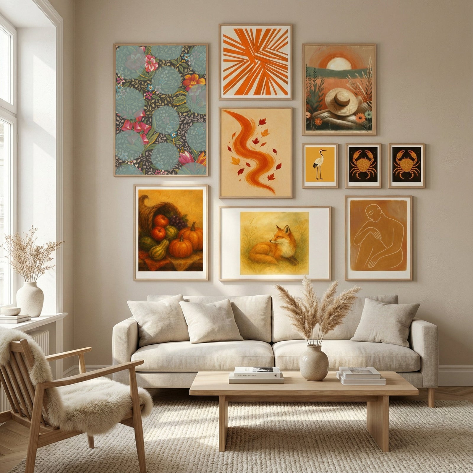 Colourful Flower Poster by Studio Palette in Nordic Tranquility gallery wall