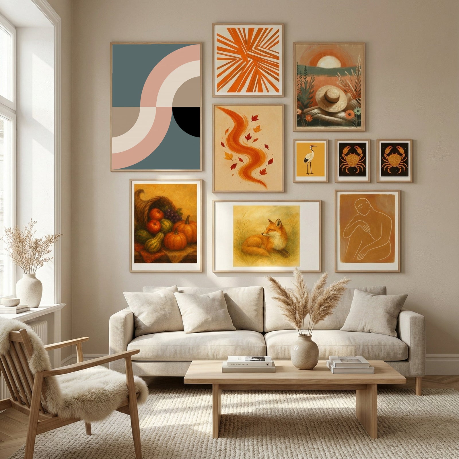 Contemporary Abstract 23 Poster by Nilesh Kulkarni in Nordic Tranquility gallery wall