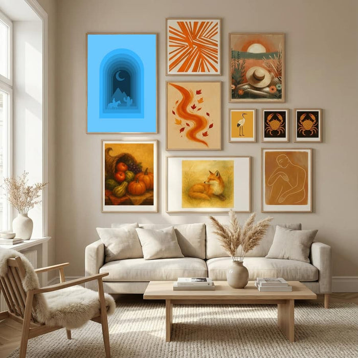 Cool Desert Night Poster by Little Dean in Nordic Tranquility gallery wall