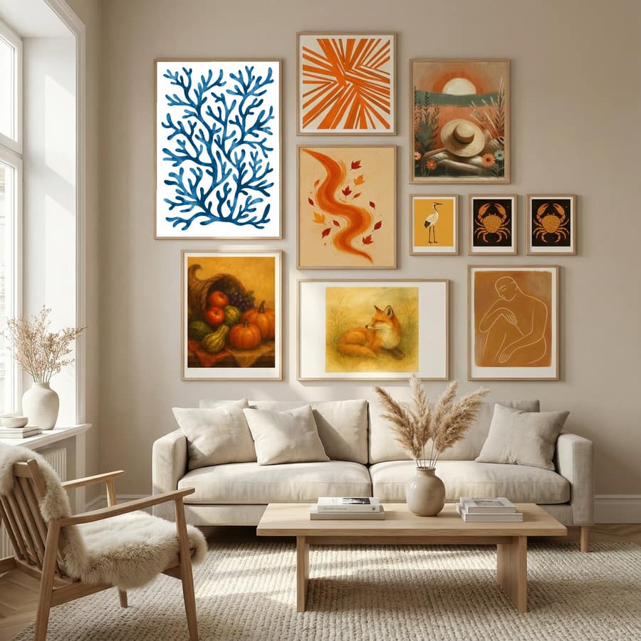 Coral pattern II Poster – poster and art print