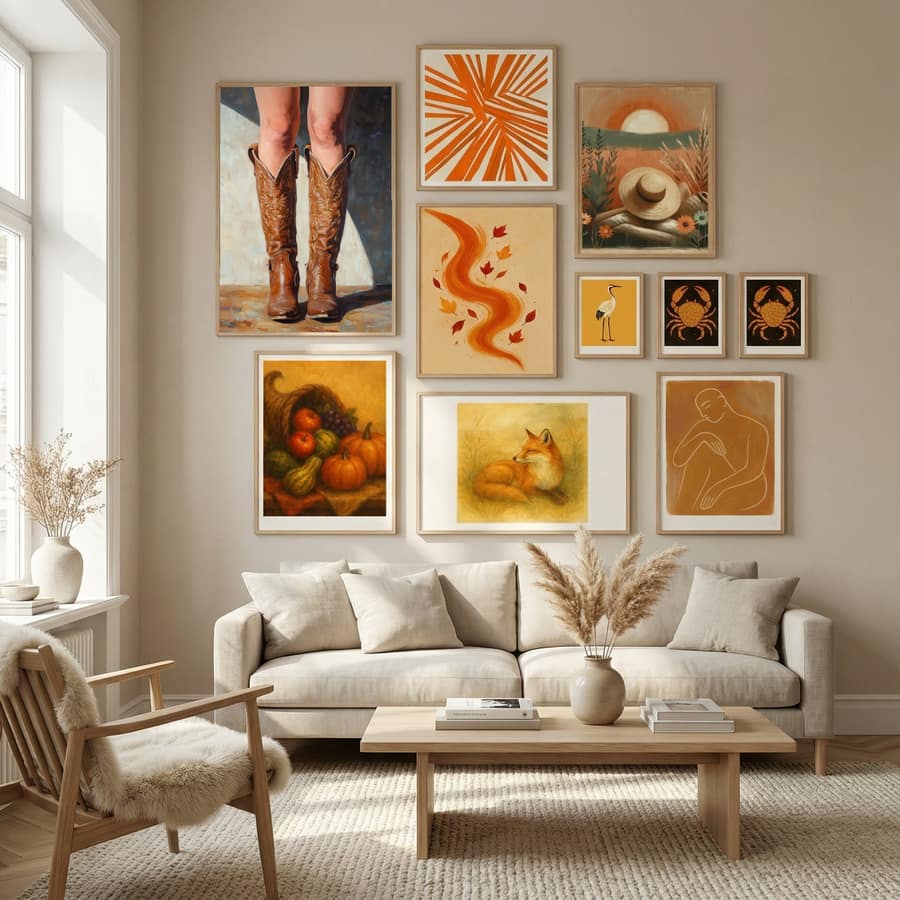 Cowboy boots Poster by Pictufy in Nordic Tranquility gallery wall