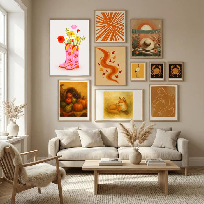 Cowgirl Boots Poster by Baroo Bloom in Nordic Tranquility gallery wall