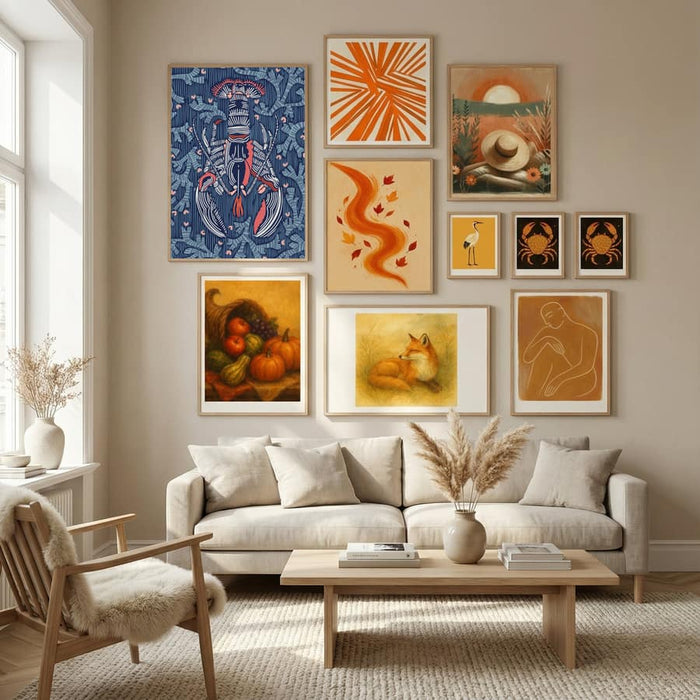 Crustacean Core navy Poster – poster and art print