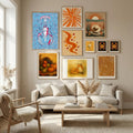 Crustacean Core summer blue Poster – poster and art print