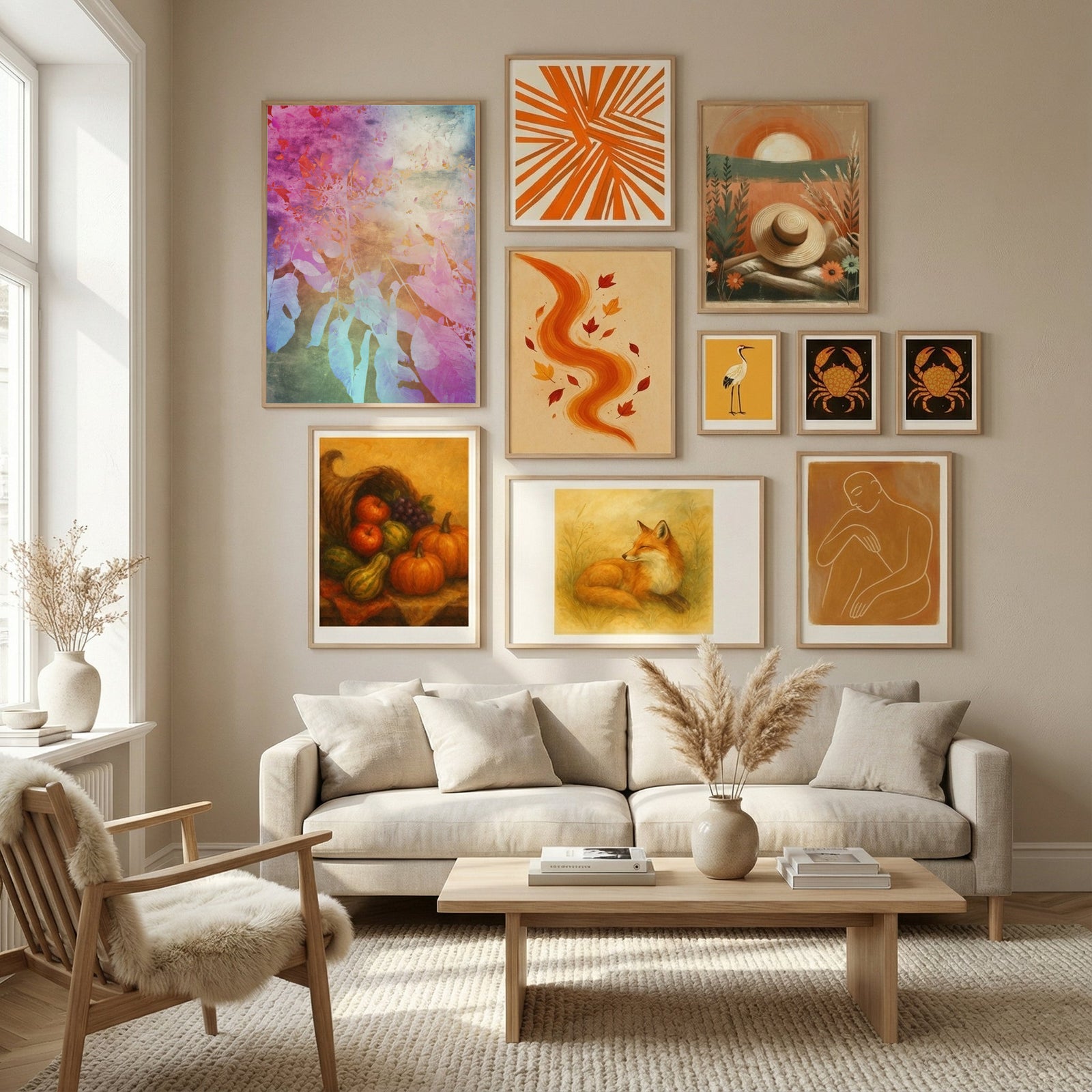 Dreamy Colorful Foliage Poster by Angelo Cerantola in Nordic Tranquility gallery wall