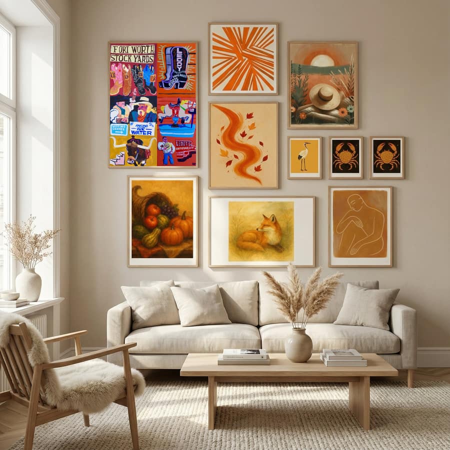 Fort Worth Poster by Steve Spencer in Nordic Tranquility gallery wall