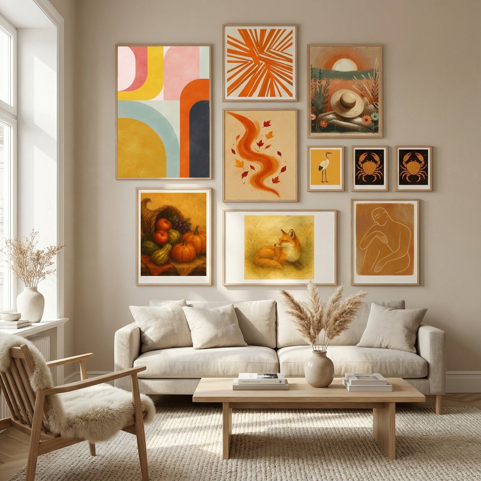 Friendly Colors2 Poster by Ana Rut Bre in Nordic Tranquility gallery wall