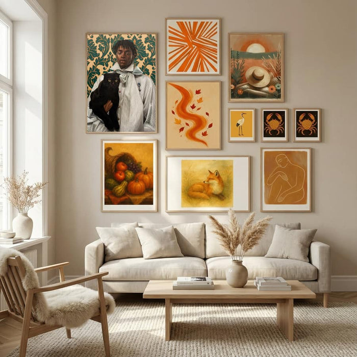 Gentleman with Cat Poster – poster and art print