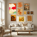Ginkgo Leaves In Color I Poster by Janel Bragg in Nordic Tranquility gallery wall