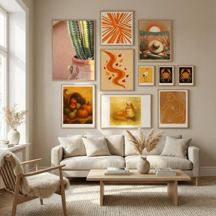 Green On Orange | Marrakech Travel Photography Poster by Raisa Zwart in Nordic Tranquility gallery wall