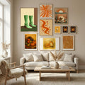 Green boots Poster by Sharyn Bursic in Nordic Tranquility gallery wall