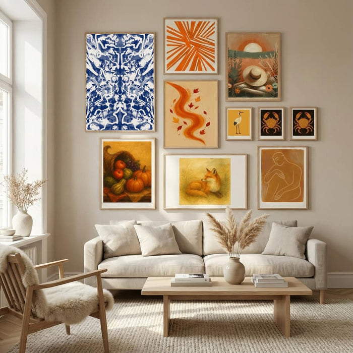Póster Groovy Ultramarine Abstract – póster e impresión artística