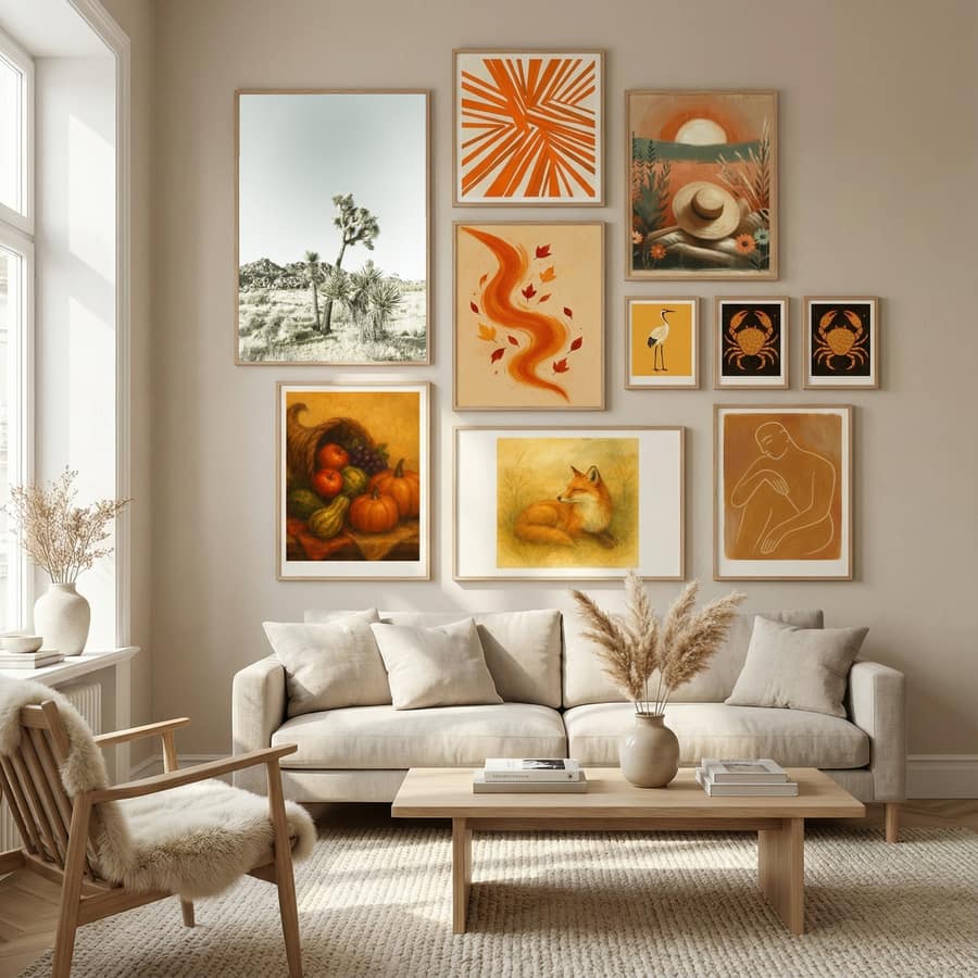 Joshua Tree National Park Vintage Impression Poster by Melanie Viola in Nordic Tranquility gallery wall